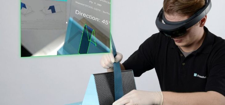 Augmented-Reality-System erleichtert die manuelle Herstellung von Produkten aus Faserverbundmaterialien