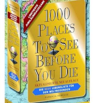 VISTA POINTveröffentlicht das meistverkaufteReisebuch der Welt  in einerlimitierten Jubiläumsausgabe zum15-jährigen Erscheinen in Deutschland:Das „Goldstück“ von „1000 Places To SeeBefore You Die“