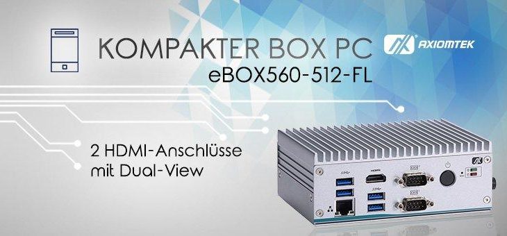 AXIOMTEKs kompakter und leistungsfähiger Box-PC mit 4K-Auflösung