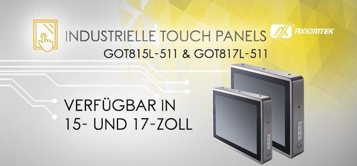 Lüfterlose 15- und 17-Zoll Touchpanel-PCs mit Edelstahlgehäuse