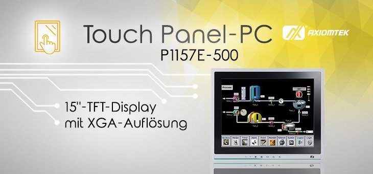 AXIOMTEKs 15-Zoll großer Touch Panel