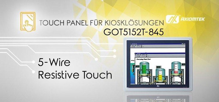 AXIOMTEKs vielfältig installierbarer 15-Zoll Touch Panel PC