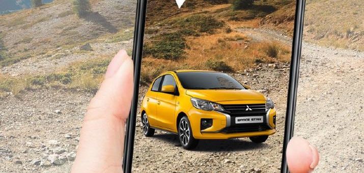 Mit Augmented Reality den neuen Mitsubishi Space Star virtuell entdecken