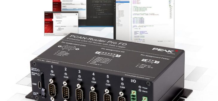 Frei programmierbarer 6-Kanal-Router und Datenlogger für CAN und CAN FD