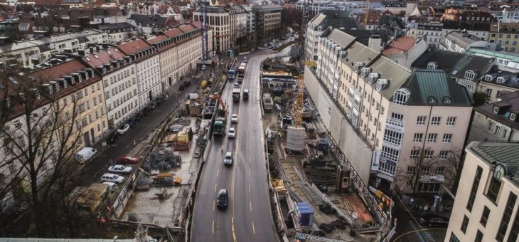 Baustelle auf den Kopf gestellt: Untertagbauweise am Münchener Thomas-Wimmer-Ring