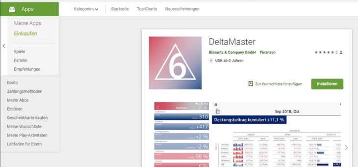 Bissantz veröffentlicht DeltaMaster-App für Android