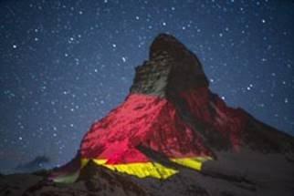 Deutsche Flagge am Matterhorn