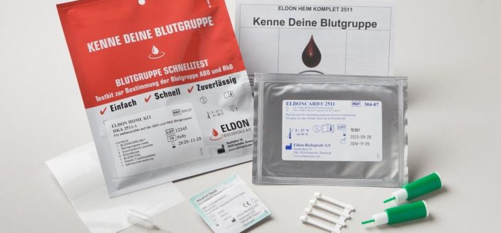 Blutgruppe Schnelltest „Kenne deine Blutgruppe“