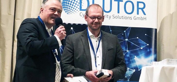 Ramon Mörl, Geschäftsführer der itWatch GmbH, erhält Deutor Cyber Security Best Practice Award 2019