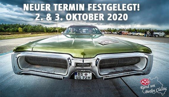 Neuer Termin: 15. „AvD Rund um Berlin“-Classic startet jetzt Anfang Oktober