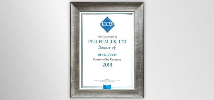 POLIFILM PROTECTION erhält „Supplier of the Year Award“ von VEKA