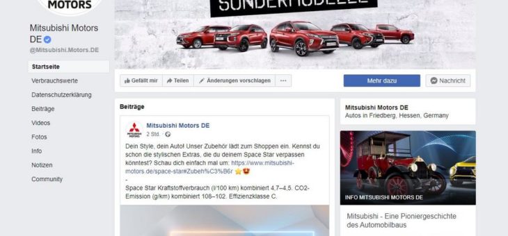 Mitsubishi Motors in Deutschland engagiert Social-Media-Experten Macaw