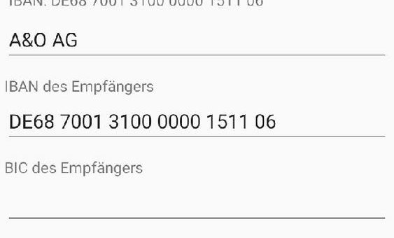 EBICS-App für Android mit Zahlungserfassung