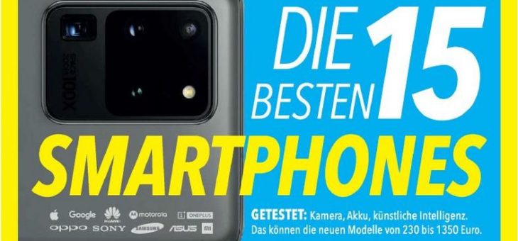 SAMSUNG, XIAOMI und ONEPLUS sind die Sieger des großen Smartphone-Test von IMTEST, Deutschlands größtem Verbrauchermagazin