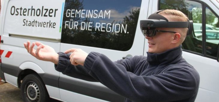 Osterholzer Stadtwerke, Trianel und ZReality setzen Mixed Reality-Brille zur Fernunterstützung von Schalthandlungen ein