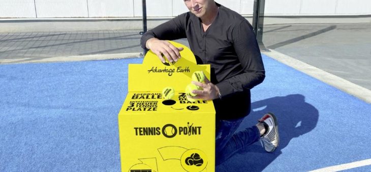 ‘Advantage Earth’ – Tennis-Point startet Recycling-Initiative  für gebrauchte Tennisbälle