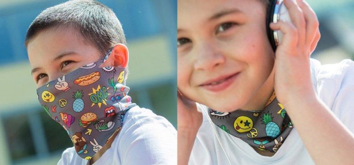 Zum Schulstart: Coole Kids Mund-/Nasenmasken mit dauerhaft antimikrobiellem Schutz