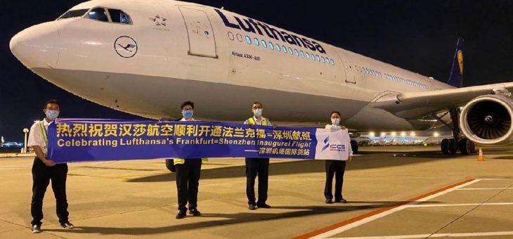 Erster Frachtflug aus Shenzhen gestartet