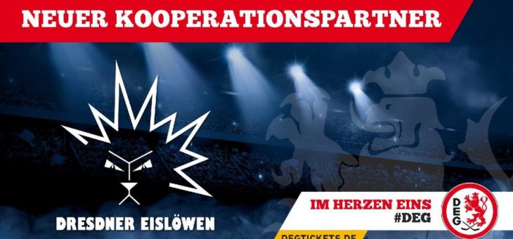 Dresdner Eislöwen sind neuer Kooperationspartner der DEG