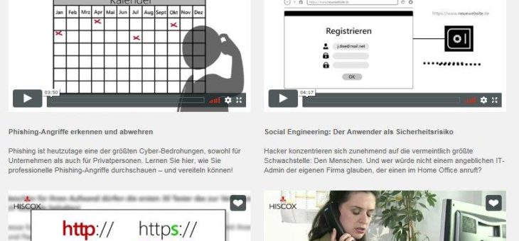 Aktion „Digital Arbeiten – aber sicher“: Hiscox bietet Cyber-Sicherheits-Videolearning für das Arbeiten aus dem Home Office