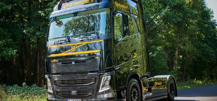 Continental präsentiert als Demo-Lkw einen Volvo FH auf der IAA Nutzfahrzeuge