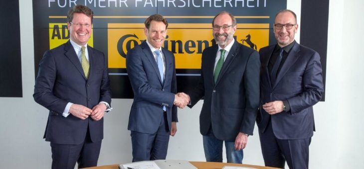 Continental wird langfristiger ADAC-Partner für mehr Fahrsicherheit in Deutschland