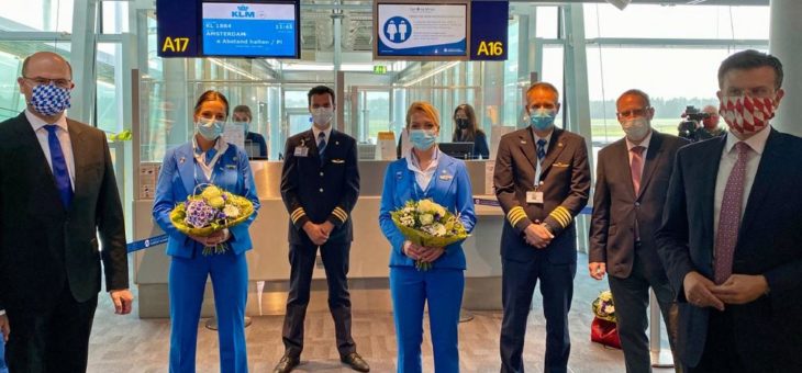 Neustart mit KLM: Erster Linienflug ab Nürnberg nach der Corona-Pause