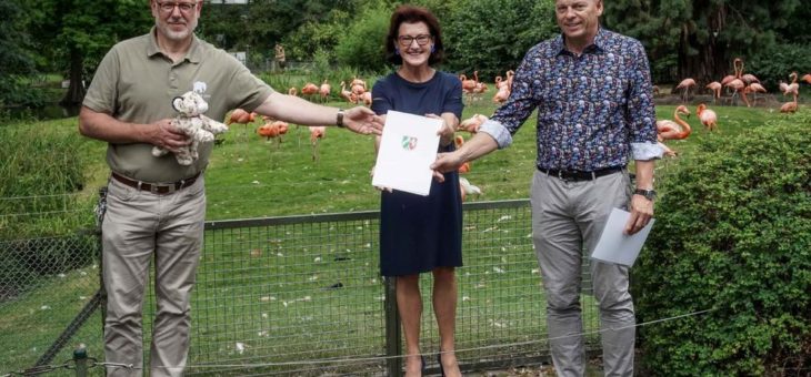 800.000 Euro für Kölner Zoo: Regierungspräsidentin Gisela Walsken übergibt Zuwendungsbescheid