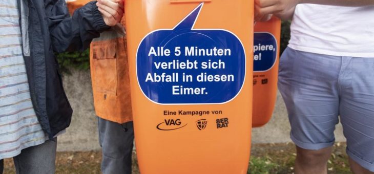 Freche Sprüche für Sauberkeit: Schülerinnen und Schüler des 8er-Rats, VAG und ASF starten Kampagne