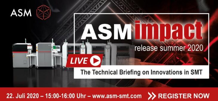 ASM präsentiert Neuheiten 2020 im Livestream