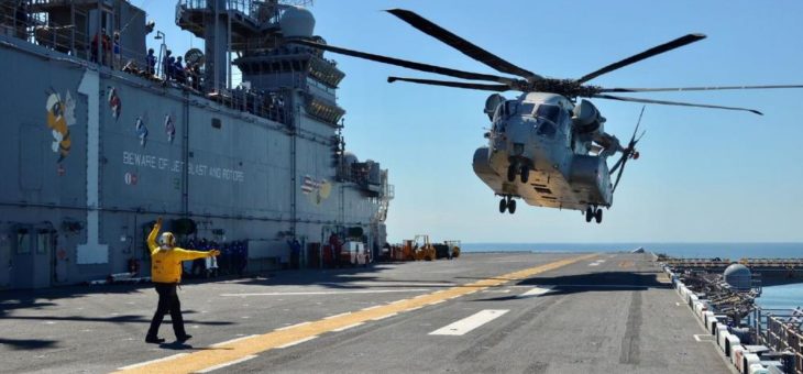 Schwerer Transporthubschrauber CH-53K vor Abschluss der Testphase