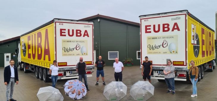 Ucker-Ei jetzt mit Euba Logistic auf Tour durch Deutschland und Europa