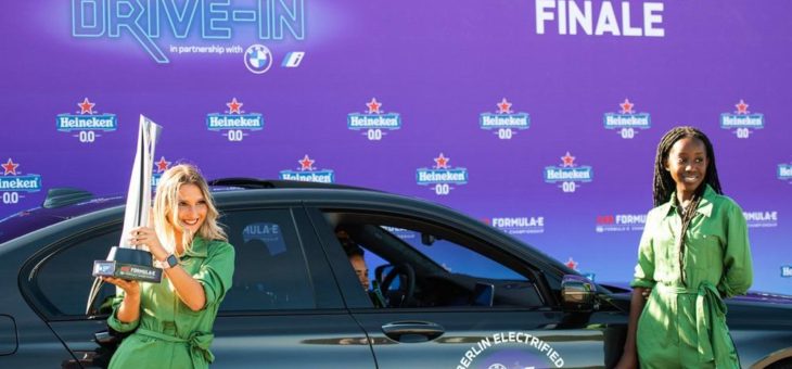 Heineken® und Formula E® veranstalten den weltweit ersten Elektroauto Drive-In