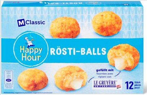 Die Migros ruft M-Classic Happy Hour Rösti Balls zurück