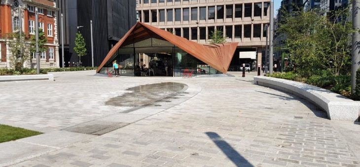 Internationales Team präsentiert preisgekröntes Aldgate Square-Projekt