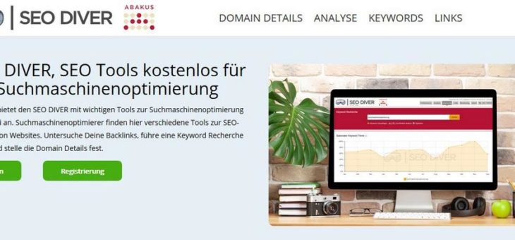 Kostenlose SEO-Tool-Sammlung SEO DIVER mit neuer Webseite online