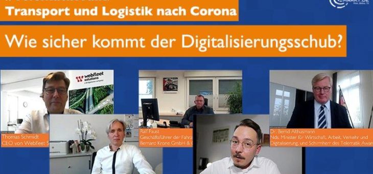 „Transport und Logistik nach Corona“: Der große #TelematikTalk morgen auf Telematik-Markt.de