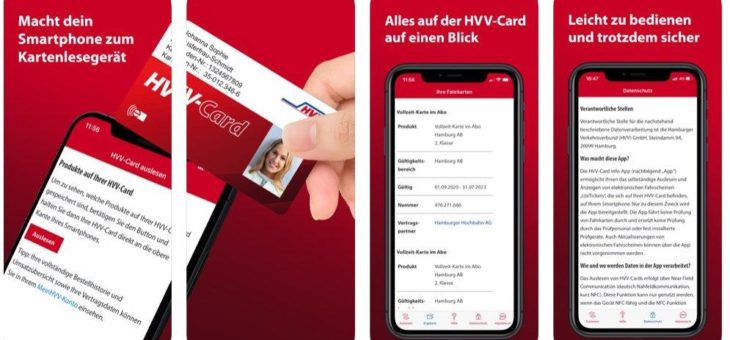 Hamburg ist vorn. Zum ersten Mal können die Fahrgäste der Hansestadt mit ihrem iPhone die HVV-Card per NFC auslesen.