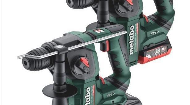 Große Power, kleine Maschinen: Neue 12- und 18-Volt Akku-Bohrhämmer von Metabo