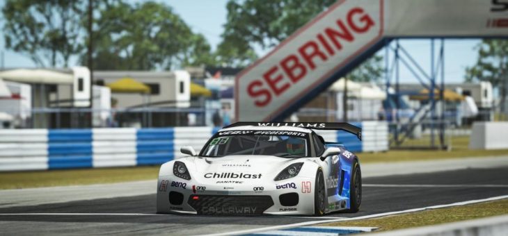 Auftakt der „rFactor 2 GT Pro Series powered by VCO“: Wisniewski und Alsabti siegen in Sebring