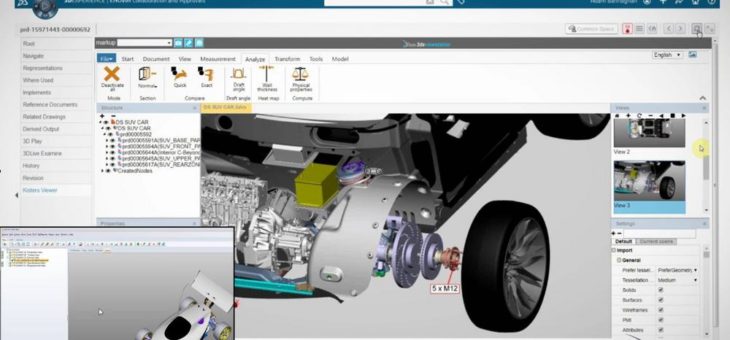 KISTERS 3DViewStation bietet schnelle und leistungsfähige Visualisierung für 3DExperience und SmarTeam