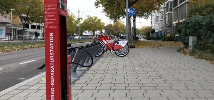 Sechs weitere Fahrrad-Reparaturstationen