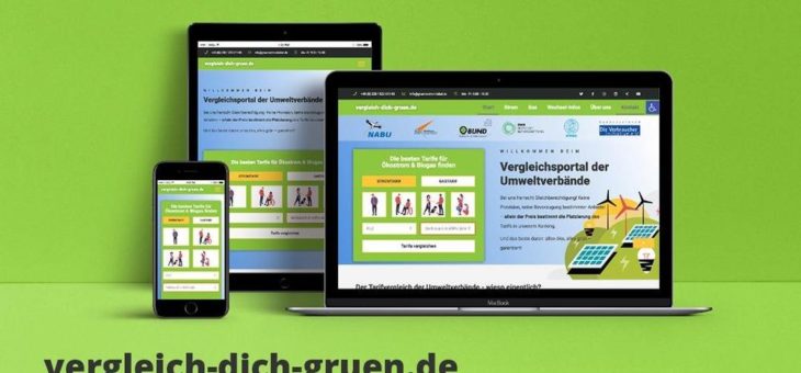 Vergleich dich grün – Neues Tarifportal der Umweltverbände online