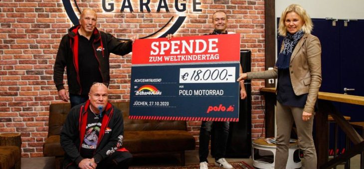 Weltkindertag die Zweite: POLO spendet 18.000 Euro an Biker4Kids