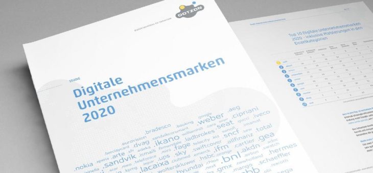 DOTZON-Studie: „Digitale Unternehmensmarken 2020“