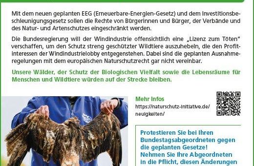 STOPPT das EEG – Keine Sondergesetze für die Windindustrie