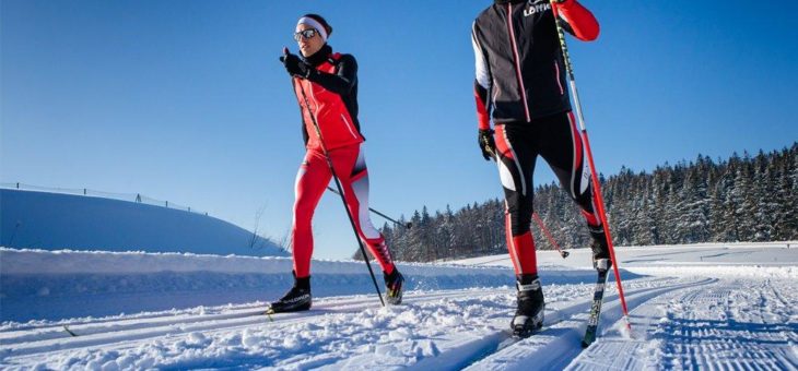 Ganz mit sich und im Einklang mit der stillen Winterlandschaft