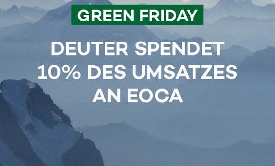 Deuter: Spenden statt Sparen am Green Friday