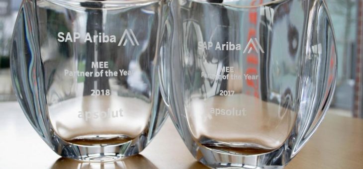 Titel erfolgreich verteidigt: apsolut ist wieder ‚SAP Ariba Partner of the Year‘ in der MEE-Region