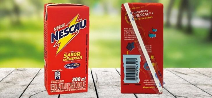 Nestlé Brasilien bringt Papiertrinkhalme von SIG auf alle NESCAU-Kartonpackungen